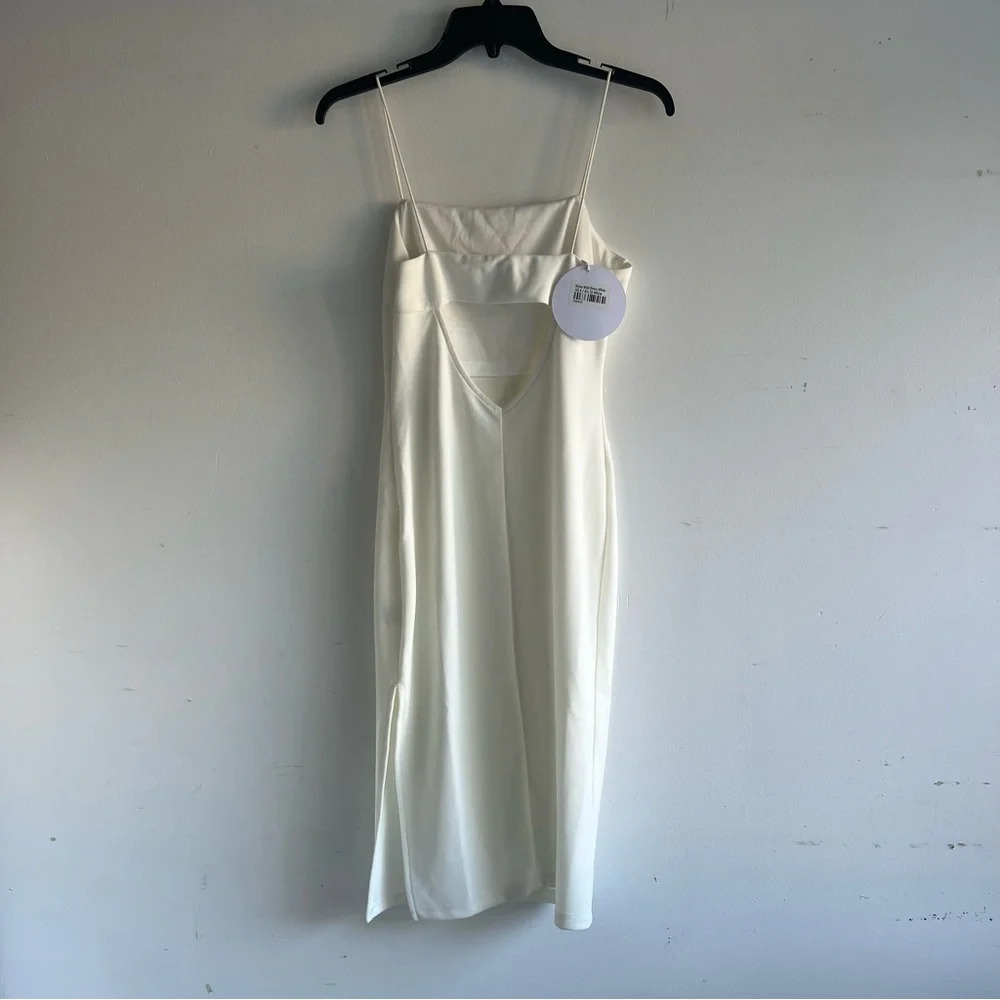 New! Princess Polly White Kiana Midi Dress nwt bodycon 22102 - Picture 5 of 11